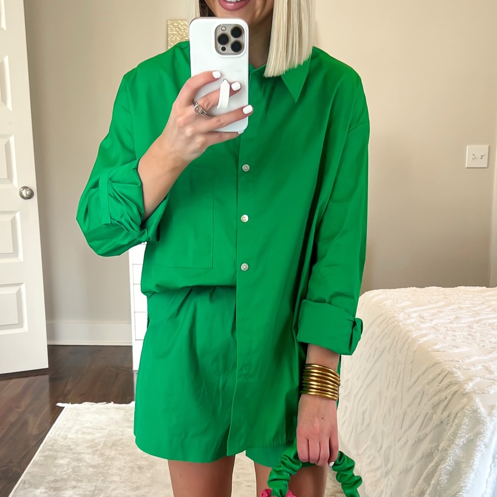 Green Shirt Set